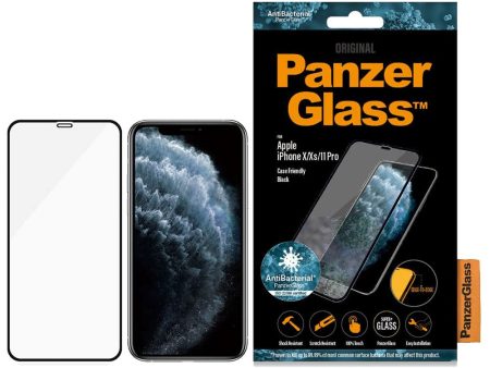 iPhone 11 Pro   Xs   X PanzerGlass Skærmbeskyttelse - Case Friendly - Sort For Discount