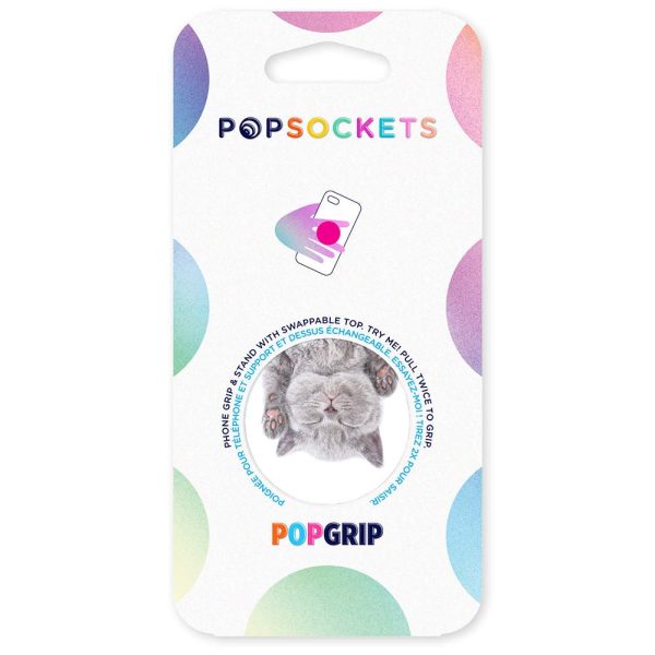 POPSOCKETS PopGrip Cat Nap Aftageligt Greb m. Standerfunktion Hot on Sale