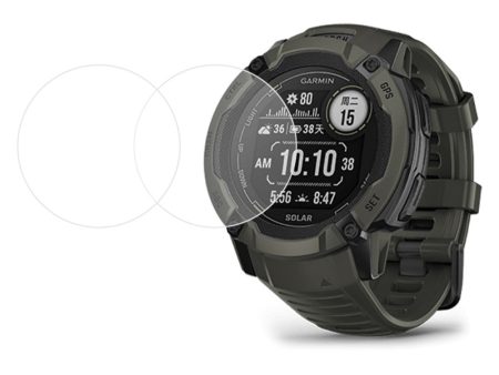 Garmin Instinct 2X Solar Hærdet Glas Skærmbeskyttelse - 2. stk - Gennemsigtig Sale