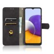 Samsung Galaxy A22 (5G) Blødt Læder Cover m. Pung - Sort Online Hot Sale