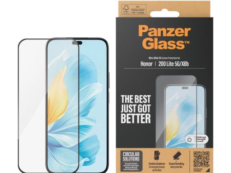 Honor 200 Lite   X8b - PanzerGlass Ultra-Wide Fit Skærmbeskyttelsesglas - Gennemsigtig For Sale