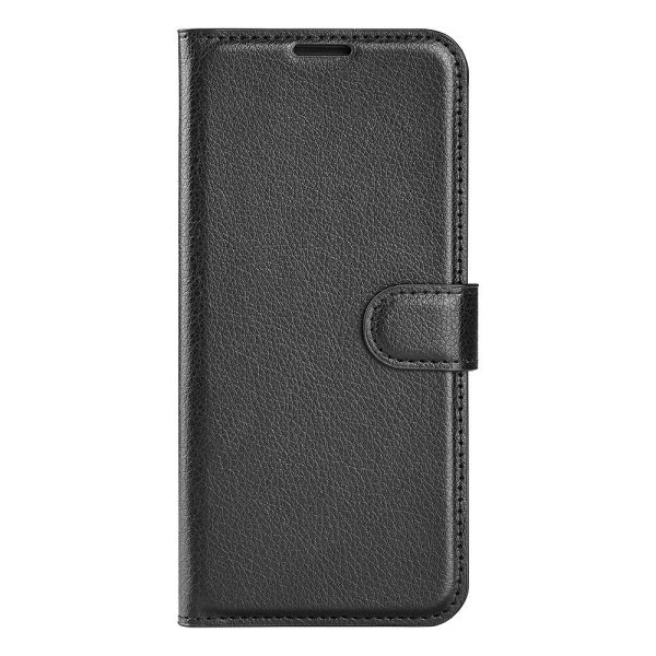 EIDERWOOD Samsung Galaxy A06 Litchi Læder Flip Cover m. Pung - Sort For Cheap