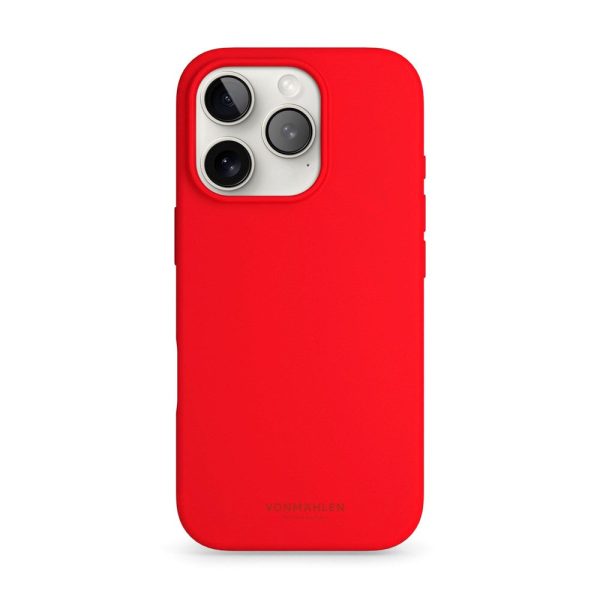 Vonmählen iPhone 16 Pro Eco Silikone Cover - MagSafe Kompatibel - Firecracker Discount