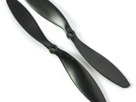 Orange HD Propellers 8045(8X4.5) Carbon Nylon Black 1CW+1CCW-1pair on Sale