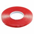 Double Sided Red Tape - (Width 5mm, Length 10m). Fashion