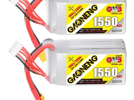 GNB 4S 14.8V 1550mAh 100C XT60 LiPo Battery. Hot on Sale