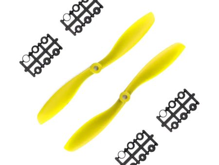 Orange HD Propellers 8045(8X4.5) ABS Yellow 1CW+1CCW-1pair Online Sale