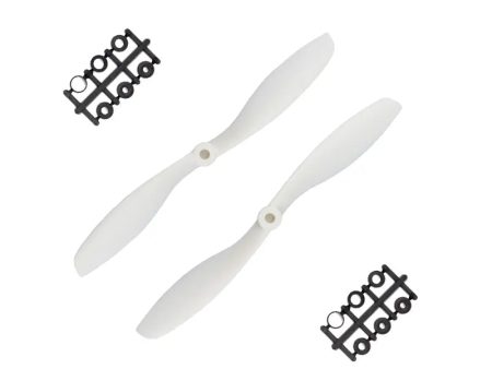 Orange HD Propellers 8045(8X4.5) ABS White 1CW+1CCW-1pair Supply