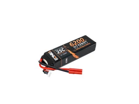 14.8V 6200mAh 4S 25C Lithium Polymer Battery Pack (Brand Bonka). on Sale