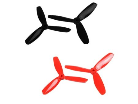 5045 Tri - Blades Propeller Black & Red CW & CCW (1pair). Hot on Sale