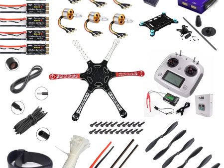 Radiolink Crossflight Flight Controller With TS100 GPS F550 hexacopter Advance Drone Kit - Flysky - i6s Fashion