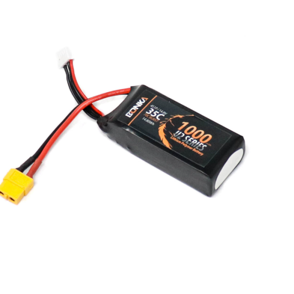 14.8V 1000mAh 4S 35C Lithium Polymer Battery Pack (Brand Bonka) For Sale