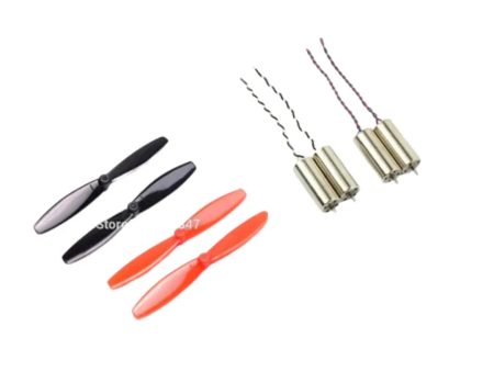 55 mm Blade Propeller Prop with 8520 CW & CCW Coreless Brushed Motor For Indoor Racing Drone Quad-copter on Sale