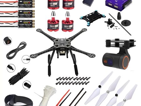 Radiolink Crossflight Flight Controller With GPS TS100 S500 Quadcopter with carbon fibre landing gear Advance Drone Kit - Without Radio tx Supply