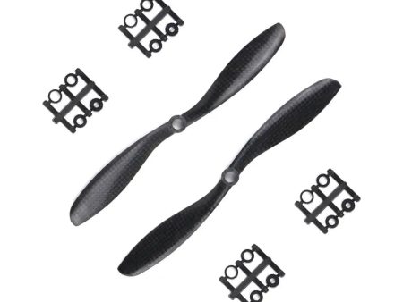 Orange HD Propellers 8045(8X4.5) Carbon Fiber Black 1CW+1CCW-1pair Hot on Sale