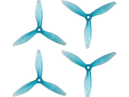 5149 HD Tri-Blade Flash Propellers 2CW+2CCW - (2 Pairs) - Transparent Blue. Online