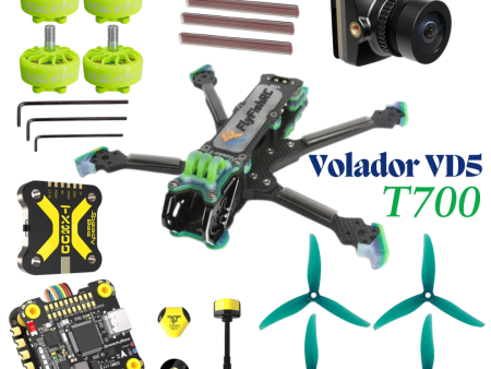 FlyFishRC Volador II VD5 T700 FPV Freestyle Analog FPV Drone kit For Cheap