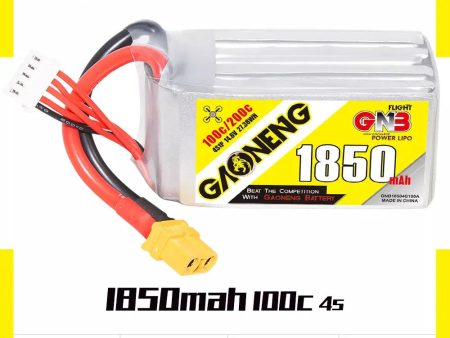 GNB 4S 14.8V 1850mAh 100C XT60 Lipo Battery. Supply