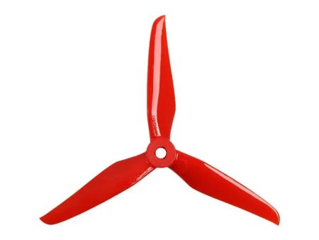 Foxeer DalProp Cyclone Triblade T5139.5 Propeller 2 Pair CW+CCW- Nostalgic Red For Sale