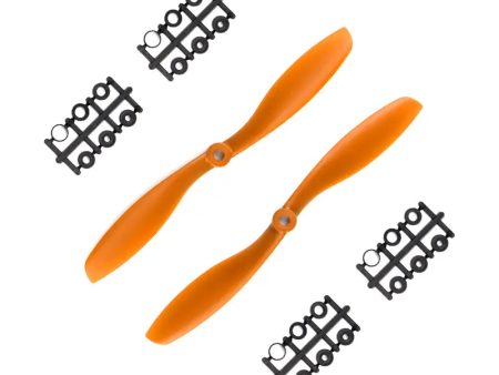 Orange HD Propellers 8045(8X4.5) ABS Orange 1CW+1CCW-1pair For Cheap