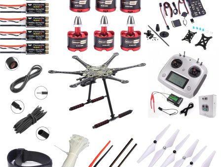 Pixhawk 2.4.8 Combo Kit Flight Controller With GPS S550 hexacopter with carbon fibre landing gear Advance Drone Kit - Flysky - i6s Sale