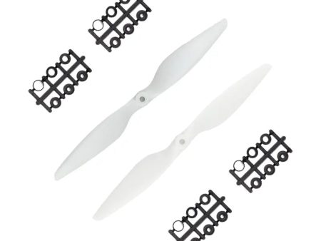 1045 Glass Fiber Nylon White  Propellers 1CW+1CCW - (1pair). For Cheap