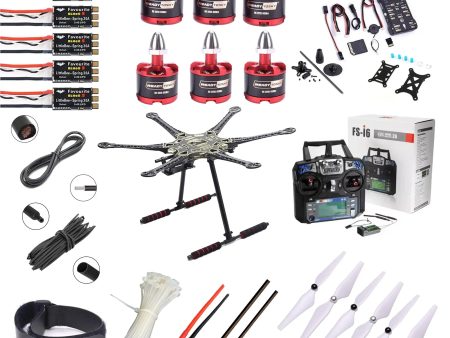 Pixhawk 2.4.8 Combo Kit Flight Controller With GPS S550 hexacopter with carbon fibre landing gear Advance Drone Kit -Flysky - i6 on Sale