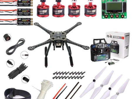 KK2.1.5 Flight Controller S500 hexacopter with carbon fibre landing gear Advance Drone Kit - Flysky - i6 Fashion