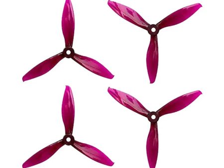 5149 HD Tri-Blade Flash Durable Propellers 2CW+2CCW - (2 Pairs) - Transparent Purple. For Discount