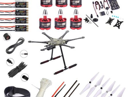 Pixhawk 2.4.8 Combo Kit Flight Controller With GPS S550 hexacopter with carbon fibre landing gear Advance Drone Kit - Without tx For Sale