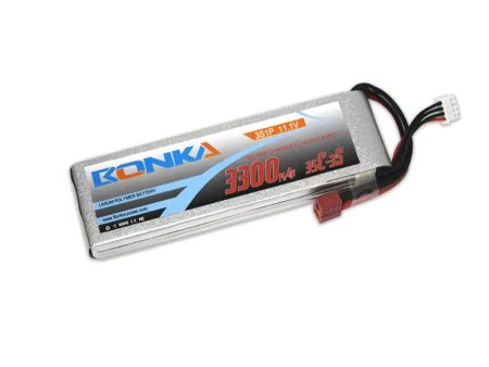 11.1V 3300mAh 3S 35C Lithium Polymer Battery With XT60 Plug (Brand Bonka). Cheap