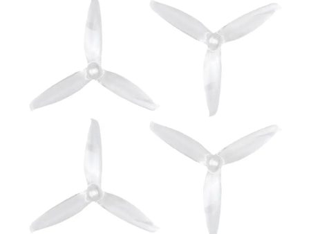 5152 HD Tri Blade Flash Propellers 2CW+2CCW - (2 Pairs) - Transparent glass. For Cheap