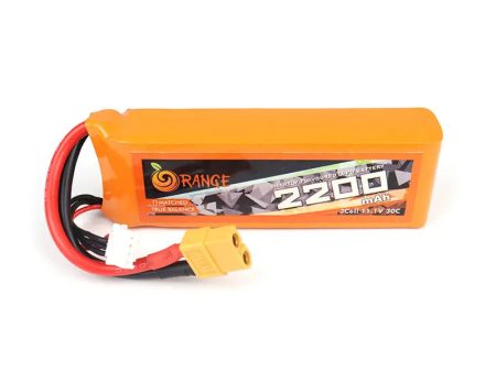 11.1V 2200mAh 3S 40C Lipo Battery With XT60 Plug (Brand Orange). Fashion