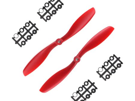 Orange HD Propellers 8045(8X4.5) ABS Red 1CW+1CCW-1pair Discount