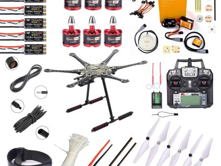 DJI NAZA M V2 Flight Controller With GPS S550 hexacopter with carbon fibre landing gear Advance Drone Kit - Flysky - i6x Online Hot Sale