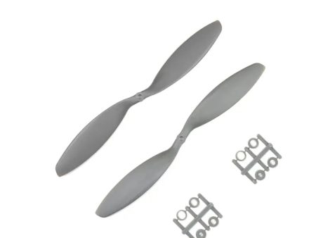 1238 HD Glass Fiber Nylon Propellers 1CW+1CCW - (1pair) - Grey. For Cheap