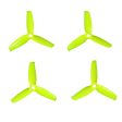 3052 Tri Blade Flash Propellers 2CW+2CCW - (2 Pairs) - Lemon Yellow. Sale