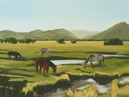 Bolt Ranch  30  x 40  oil on Sale