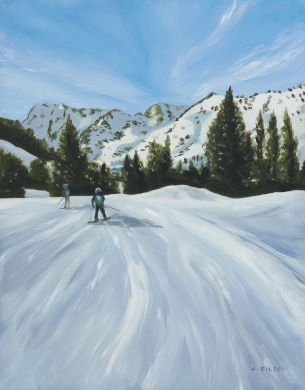 Afternoon at Alta  9  x 12  on Sale