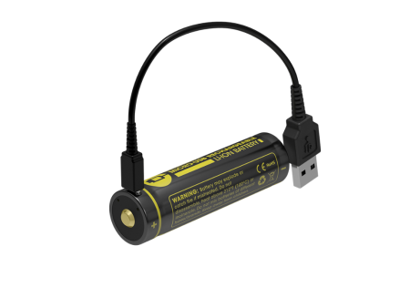 Nitecore NL1826R 18650 2600mAh 3.6v 9.36Wh protected Micro-USB rechargeable Lithium Ion (Li-ion) Button Top Battery on Sale