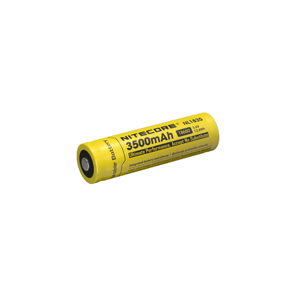 Nitecore NL1835 3500mAh 18650 3.6v 12.6Wh Li-ion rechargeable button-top battery. Online Hot Sale