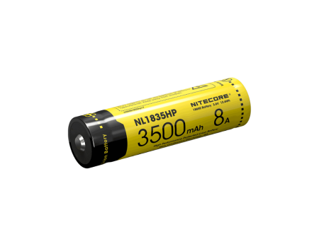 Nitecore NL1835HP 18650 3500mAh 3.6v 8A 12.6Wh High Performance Protected rechargeable Lithium Ion (Li-ion) Button Top Battery For Sale