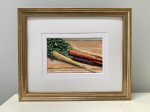 Rainbow Carrots   Framed 4  x 6  Acrylic on Paper on Sale