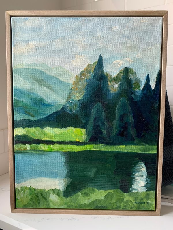 12   x 16   Lake Day  oil painting on canvas Online Sale