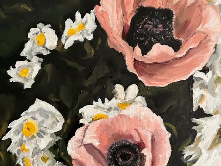 Princess Poppies  12 x16  oil Discount