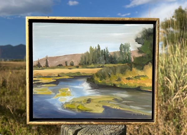 Provo River  8  x 10  oil Fashion