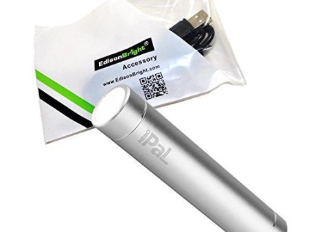 NEBO PaL 6227 rechargeable powerbank LED flashlight (Silver Body) with EdisonBright brand USB micro USB cable Online Hot Sale