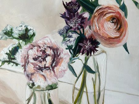 Stay in Bloom Bouquets  9 x12  oil Online Hot Sale