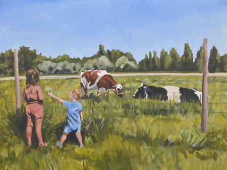 Wheeler Farm  30  x 40  Acrylic on Panel Cheap