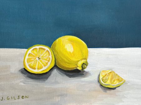 Lemons  5 x7  acrylic Sale